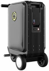 Resim Airwheel SE3S Akıllı Seyahat Elektrikli Scooter, 250W Motorlu, Cep Telefonu APP ile Kontrollü, 110 kg'a kadar Yük Ağırlığı, TSA Güvenlik Kilidi, LED Ortam Işığı, 20L'ye Kadar Depolama Alanı (Siyah) 