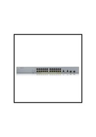 Resim Zyxel Gs1350-26hp, 26 Port, Gigabit, 24 Port Poe 375w, +2port Gigabit Sfp, Yönetilebilir, Rackmount 