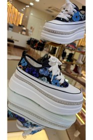 Resim Guja İthal Yüksek Taban Pullu Bağcıklı Model Ayakkabı 