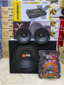 Resim Bm Audio Paket Set Takım Jbl 30 Cm Bass 16cm Midrange Soundmax 4kanallı Anfi Kablo Seti 