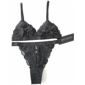 Resim Deep Secret Siyah Full Dantel Bralet Takım Ds20095brt 001 