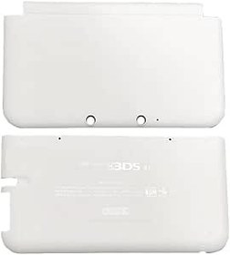 Resim Maitlan Beyaz Renk 3DSXL Ekstra Konut Case Kabukları Kapak Plakaları 2 ADET Set Değiştirme, Eski Büyük 3DS XL/LL 3DSLL El Konsolu, ABD Edition Dış A/E Yüz Üst/Alt Faceplate Coverplate 