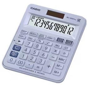 Resim Casio MJ-120D Plus Açık Mavi İşlem Kontrollü 12 Hane Masa Üstü Hesap Makinesi 