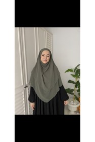 Resim Hijab 3 katlı kısa sufle tesettür khimar hac umre 