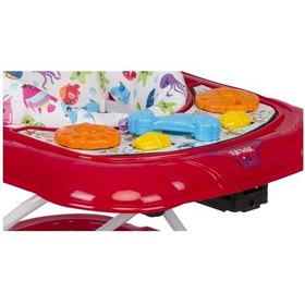 Resim New Sezon 3 Kademeli Lüx Balıklı Yürüteç 10 Tekerlekli Oyun Tablalı Oyuncaklı Dengeli Örümcek 