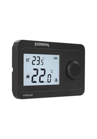 Resim General HT250 SET Kablosuz Oda Termostatı Siyah 