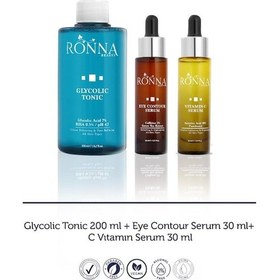 Resim Ronna Beauty Göz Çevresi Aydınlatıcı Ve Renk Tonu Eşitleyici Cilt Bakım Seti 