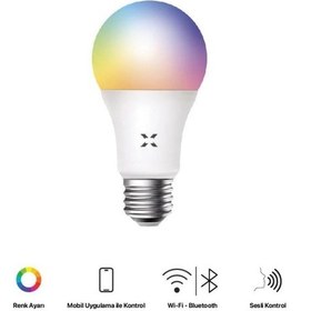 Resim Xenon Smart Akıllı Wi-Fi Led RGB Akıllı Ampul Google Home ve Alexa Uyumlu Renkli Lamba X7021 3 Adet 
