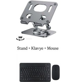 Resim Doogee T40 Pro 12'' Uyumlu Stand Klavye Ve Mouse Set 
