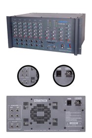 Resim startech Safir S6-800 usb 6 Girişli 2x400 Watt Stereo Amplifikatör 