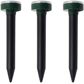 Resim Reedark Güneş Enerjili 2'li Set Bahçe Ve Çim Koruma Sistemi - 100m² Etkili Ultrasonik Köstebek Kovucu 