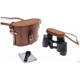 Resim Baigish 6x24 Orjinal Deri Çantalı Subay Dürbünü Su Geçirmez Artıkıl Özellikli- Rus Malı 1000m/86m Açık Sarı 