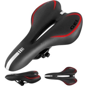 Resim Sarissa Jel Rahat Yumuşak Konforlu Geniş Bisiklet Selesi Bisiklet Koltuğu Koltuk Kırmızı Jelli Sele 