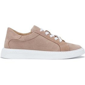 Resim Tamer Tanca Kadın Hakiki Deri Pudra Süet Sneakers & Spor Ayakkabı 33 1200 Bn Ayk Y24 Pudra Suet Pudra 