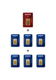 Resim Nadir Gold 24 Ayar 20 Gram Külçe Altın 1 Adet 5 Gram Külçe Altın + 6 Adet 2,5 Gram Külçe Altın 