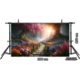 Resim Venspor Büyülü Orman Patikası Temalı Arkaplan, Profesyonel Fotoğrafçılık için 200x150cm Duvar Örtüsü Fon 