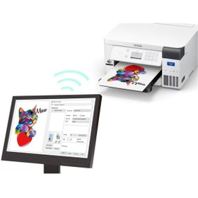 Resim Epson Surecolor Sc-f100 Renkli Mürekkep Tanklı Süblimasyon Yazıcı, Wi-fi, Lan, Beyaz 