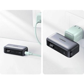 Resim Ugreen Mini 5000 mAh 22.5 W 2 Port Taşınabilir Şarj Cihazı Gri 