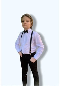 Resim Mnk Baby & Kids Mnk Askı Papyon Erkek Çocuk Takım - Papyon Hediyeli 