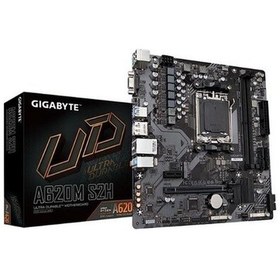 Resim Gıgabyte Amd A620m-s2h Ddr5 6400oc Hdmı Vga Dp M.2 Pcıe 16x V4.0 Am5 Usb 3.2 
