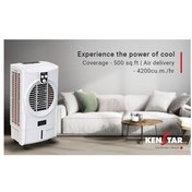 Resim Kenstar Turbocool Neo HC 50 Litre Desert Air Cooler with Collapsible Louvres, White 