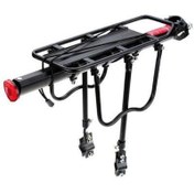 Resim Sele borusu bağlantılı alüminyum bisiklet arka portbagaj 