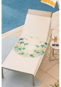 Resim Unisex Baskılı Plaj Deniz Havuz Havlusu %100 Pamuk 70x145 Cm Wonderfull Yeşil 