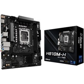Resim Asrock H810M-H 6400MHz DDR5 Soket 1851 M.2 USB 3.2 HDMI mATX Anakart 