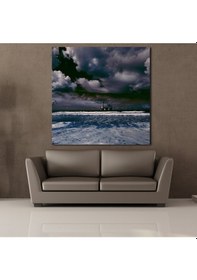 Resim Deniz Ve Gökyüzü Kanvas Tablo 30x30cm 