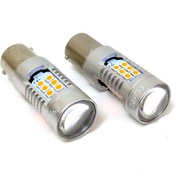 Resim Platinum P21W-1156-15W- Tek Duy Led Ampul Turuncu Mercekli-3030 Chip 21Smd Ultra Parlak 