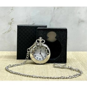 Resim Topdan Özel Kutulu Gümüş Köstekli Saat 