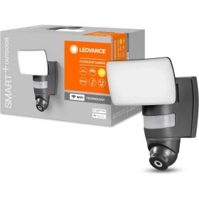 Resim Ledvance Smart 24W Wifi Dış Mekan Akıllı Sensörlü Kameralı Sarı Işık 1800lm Projektör 