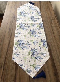 Resim Lavanta Bahçesi Desenli Runner Çok Renkli 