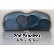 Resim Oduncu Tuning 206 Midrange Pandizot 1.kalite Elyaflı (4X20CM+2X10CM) Uyumlu 