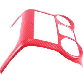 Resim Serfhyff Araba Konsolu Dekoratif Panel Iç Mekan Kırmızı Karbon Desen (Yurt Dışından) 