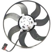 Resim Vw Polo Fabia İbiza 09→ Fan Motoru 390mm 3 Fiş 7 Kanat 6r0959455c 