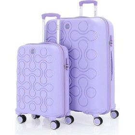 Resim Mçs Polipropilen 2li Valiz Seti Büyük & Kabin V376 S23sy1000050-set 00025 Lila 