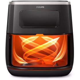 Resim Philips Yeni Model Şeffaf Pişirme Tencereli Airfryer XL 