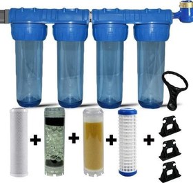 Resim Daire Bina Sayaç Girişi 4 Aşama Su Arıtma Cihazı ( Ağır Kireç Önleyici Yumuşatma Sistemi ) 