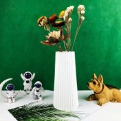 Resim SIILIKE LUFEI DIY Uzun Silindir Vazo Kalıbı - Dikey Çizgili Döküm Kalıbı, Düğün, Ev Dekoru, Masa Süsleri İçin - Yeniden Kullanılabilir Silikon Vazo Yapıcı, Çiçek, Sabun ve Mum Yapımı için Kolay Sökme & Dayanıklı El İşi Kalıbı, Suni Çiçekler, Dekoratif Ürünler, Şık Dokulu Yüzey, Düğün Süslemeleri, El Sanatları Tutkunları 