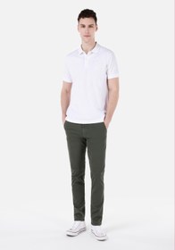 Resim Slim Fit Orta Bel Düz Paça Erkek Yeşil Pantolon Colin's