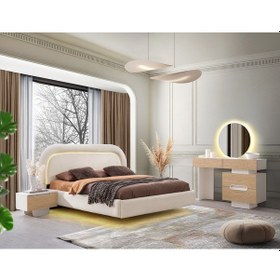 Resim Çamlıca Mdf Bazalı Karyola Ve Başlık 