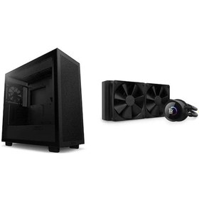 Resim Nzxt Cm-h71fb-01 Atx Hızlı Çıkarılan Temperli Cam Yan Panel Mid Tower Pc Oyun Kasası 