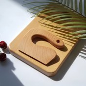 Resim Şık Zelkova Ahşap Meyve ve Sebze Bıçağı - Dayanıklı, Yıkanabilir ve Isıya Dayanıklı, Meyveleri, Sebze, Pişirileri ve Pizzaları Kesmek İçin Mükemmel, Başlangıç Seviyesinde ve Deneyimli Pişiriciler İçin İdeal, Mutfak Gereksinimleri | Şık Mutfak Gereçleri | Dayanıklı Kesme Aracı, Meyve Kesme Tahtası 