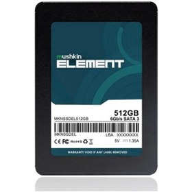 Resim MELFSHOP MUSHKIN 500GB ELEMENT MKNSSDEL512GB 500- 450MB/s SSD SATA-3 Disk 
