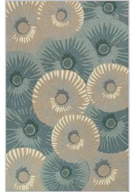 Resim Eliana Home Baskılı, Yıkanabilir Kaymaz Taban Salon Halısı Eli1751 Yeşil 