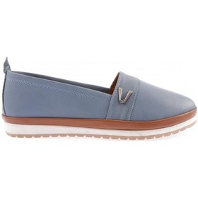 Resim Dgn 805-d-22y Kadin Düz Yan V Toka Comfort Ayakkabi 805-D-2135-R7908 Kot 