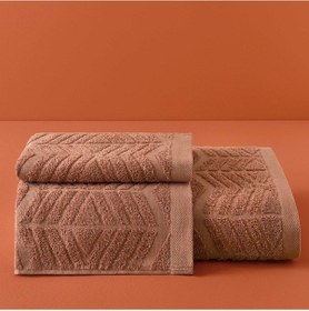 Resim Taç Butik Brüj Pamuk Banyo Havlusu Kiremit 70x140 000000001500223901 Kiremit 