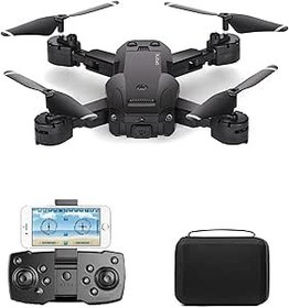 Resim Başlangıç Drone 720P HD Kameralı Drone Katlanabilir Taşıma Çantalı 4 Pervaneli Havada Sabit Kalma Özellikli (siyah) 