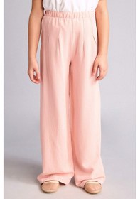 Resim Defacto Wıde Leg Geniş Paça Keten Karışımlı Pantolon Kız Çocuk H1212a826smbr74 Pembe-br74 